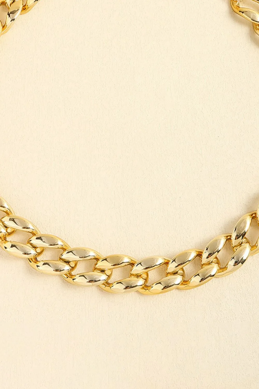 1" Width Acrylic Curb Chain Belt