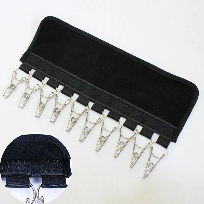 2X 10 Clips Hat Rack Neoprene Hanger Cap Organizer