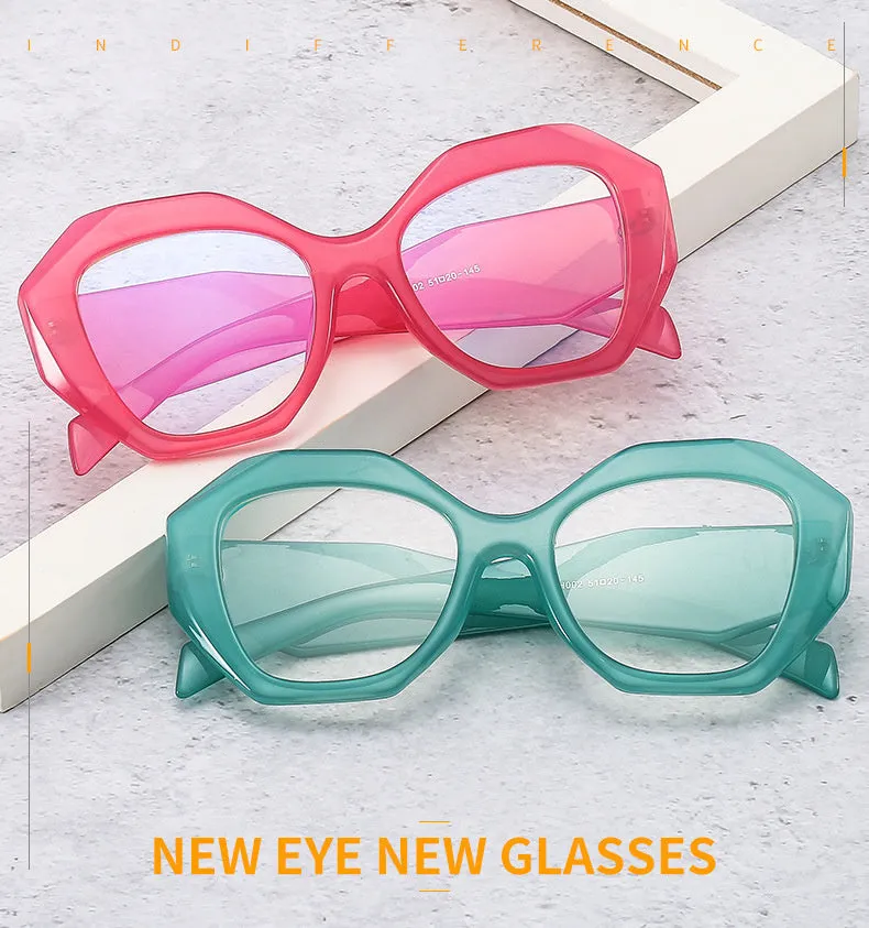 Anti-blue Light New Square Eyeglasses For Women Vintage New Fashion Clear Frame