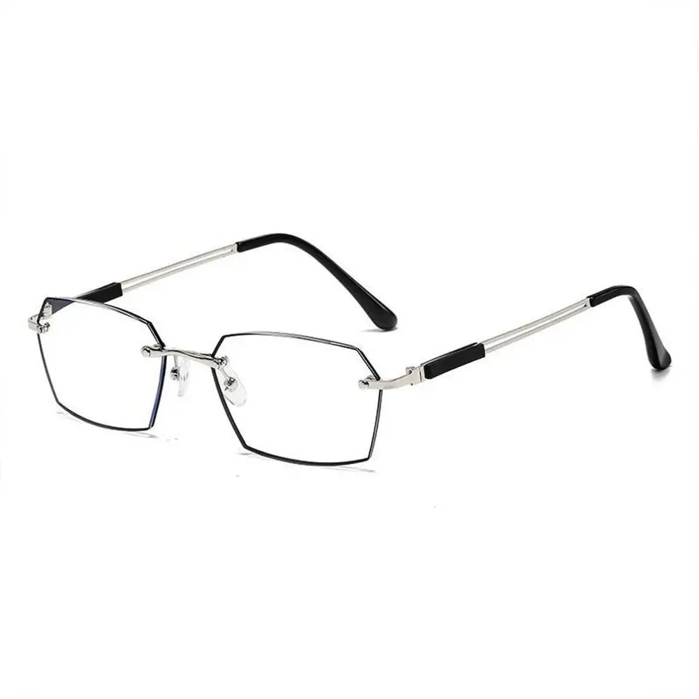 Anti-Blue Light Reading Glasses Metal High Definition Frame Eye Protection Ultra Light Office Eyeglasses Eyewear For Men Women