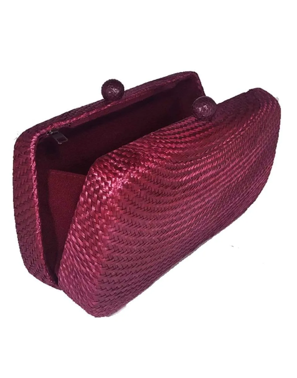 Bella Bun Clutch With Pink Strap