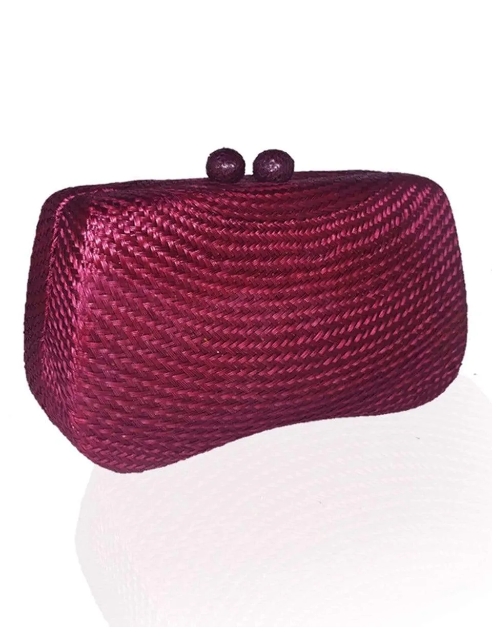 Bella Bun Clutch With Pink Strap