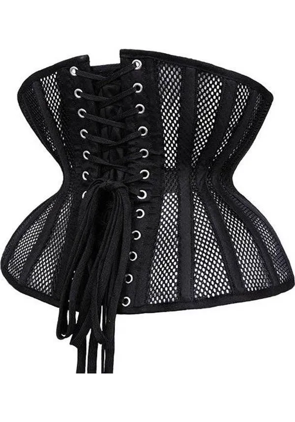 Black Mesh | UNDERBUST CORSET