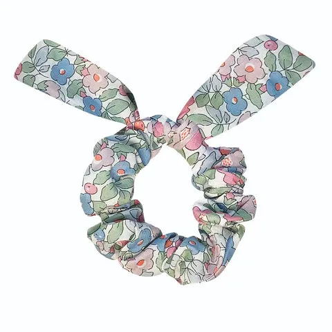 Blue & Pink Floral Liberty Betsy Berry Scrunchie