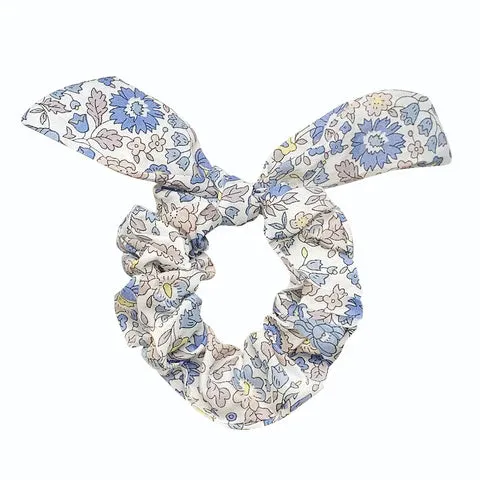 Blue Floral Liberty D'Anjo Scrunchie