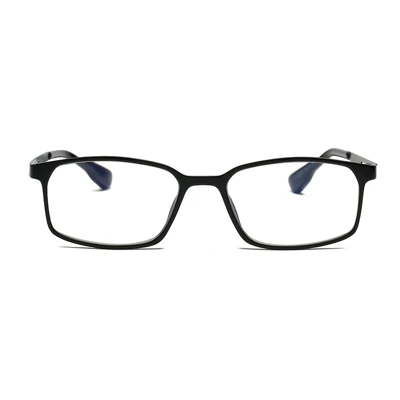 Brightzone Men's Full Rim Square Alloy Presbyopic Reading Glasses 1605