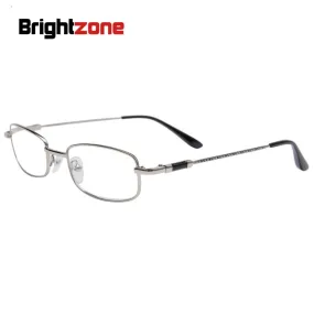 Brightzone Unisex Full Rim Rectangle Alloy Reading Glasses