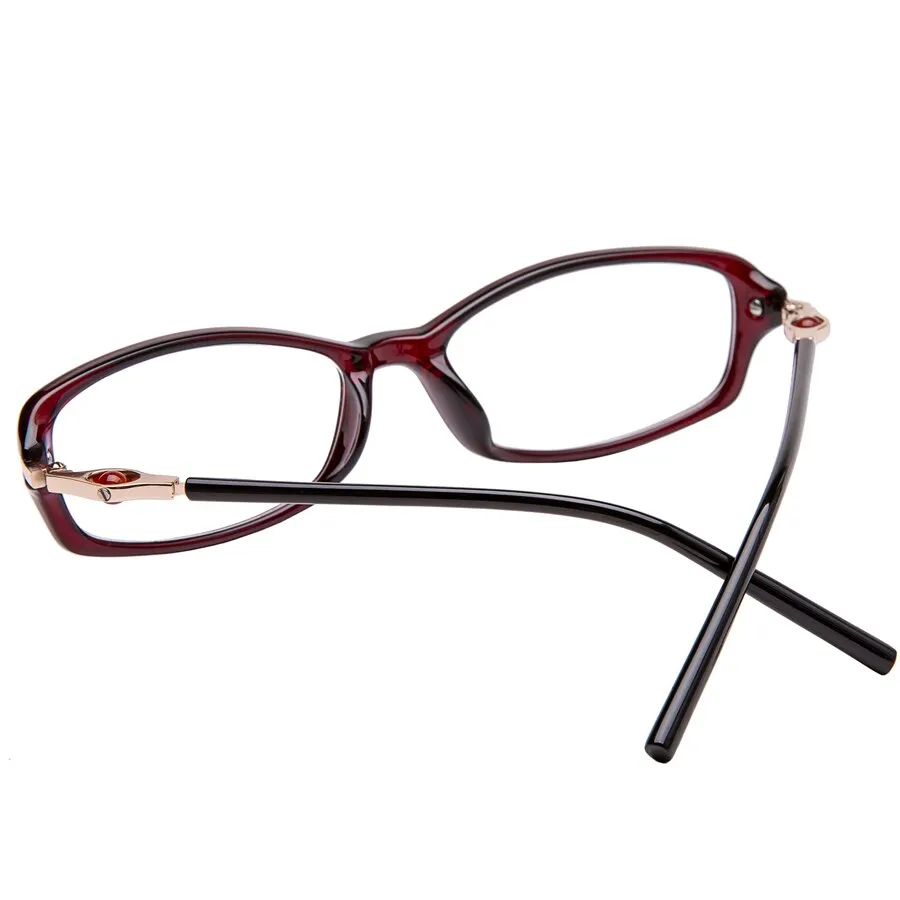 Brightzone Women's Full Rim Square Acetate Alloy Reading Glasses CB22