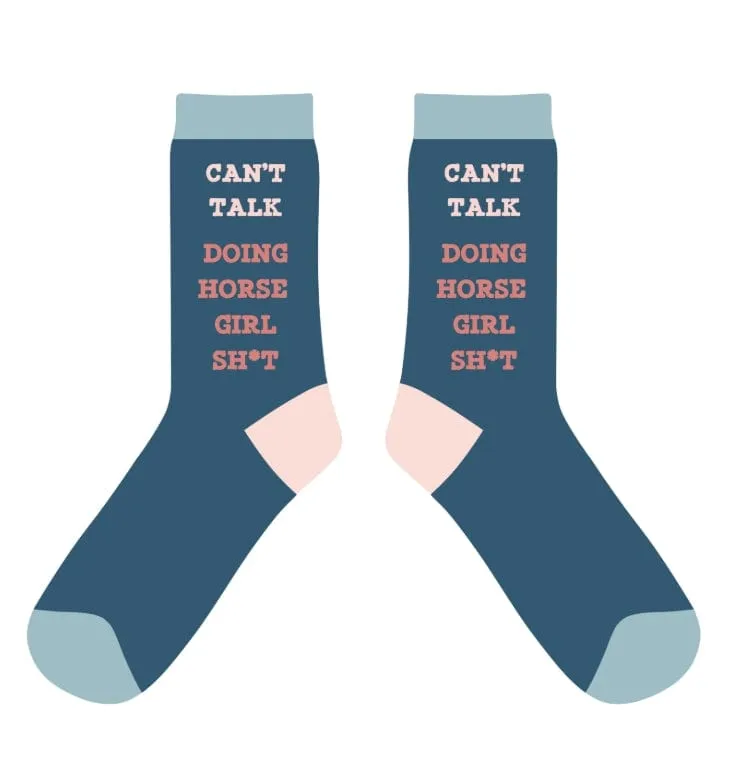 Can't Talk Crew Socks