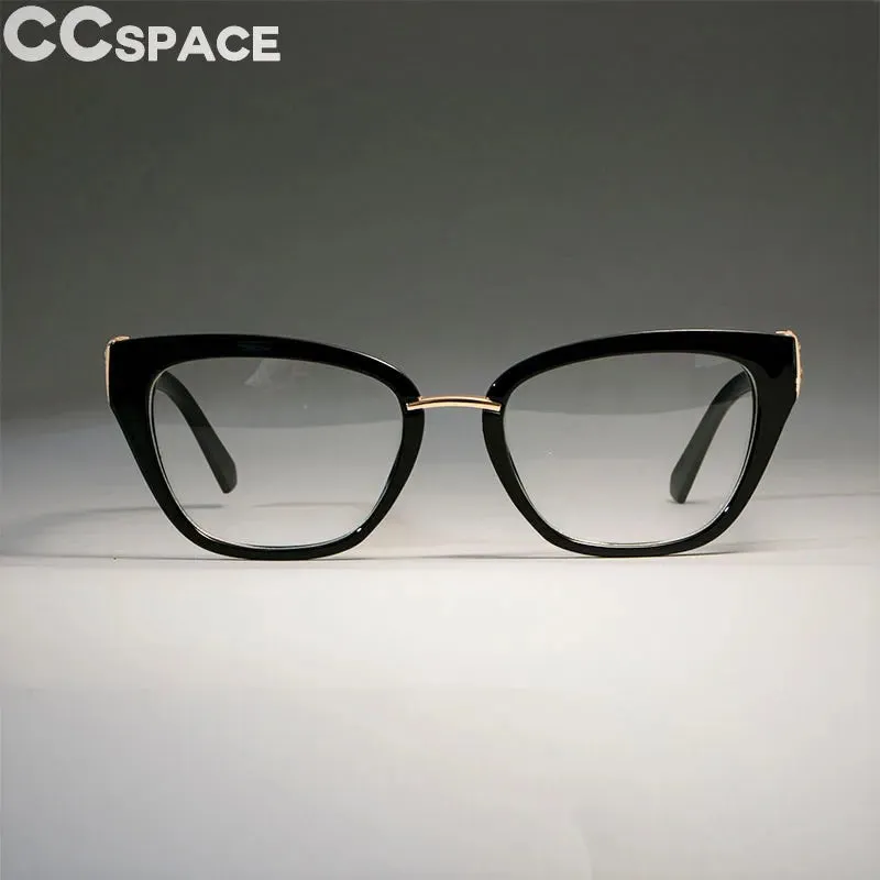 CCspace Women's Full Rim Cat Eye Polycarbonate Reading Glasses R45605