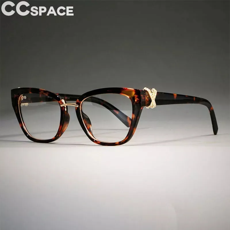 CCspace Women's Full Rim Cat Eye Polycarbonate Reading Glasses R45605