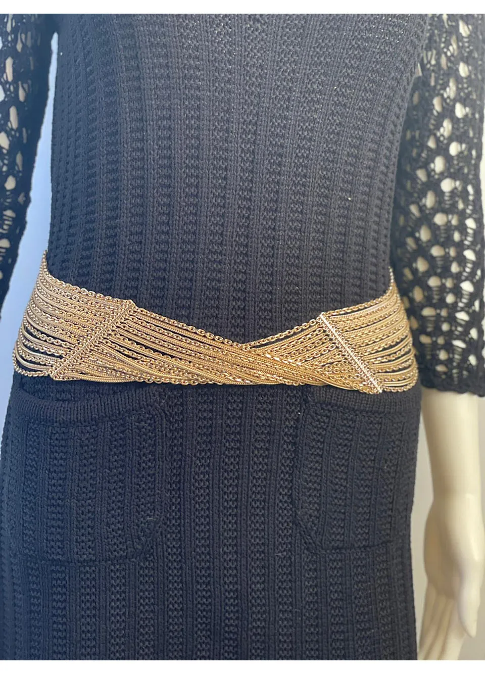 Chanel 07P 2007 Spring Gold Multi Strand Chain Belt Necklace