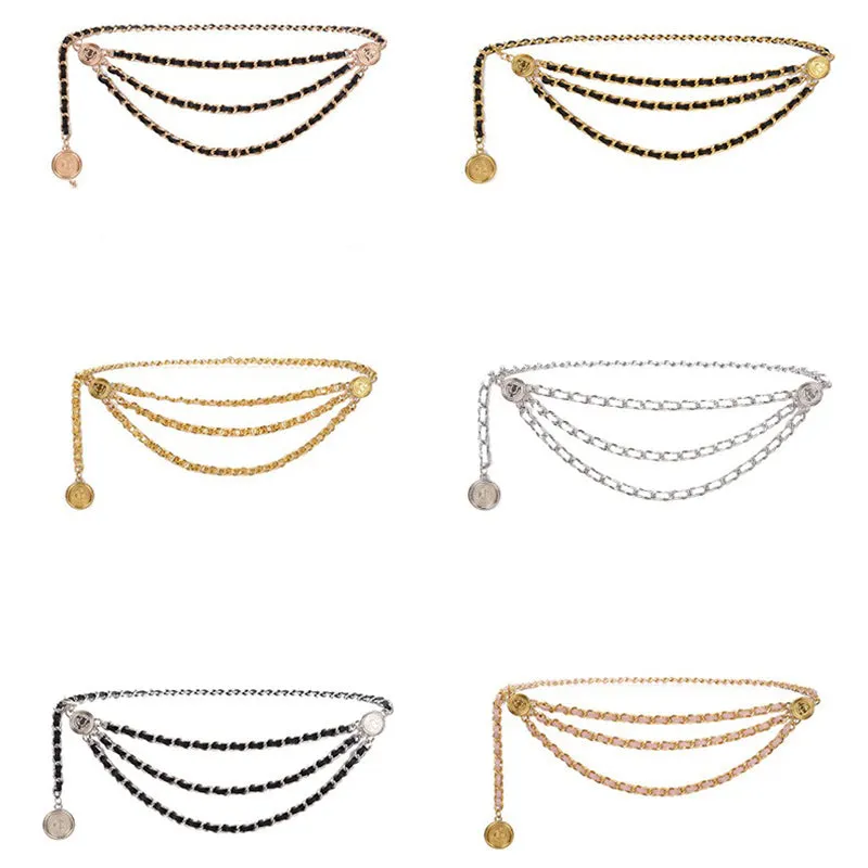 Classic Fashion Metal Tassel Waist Chain Belts