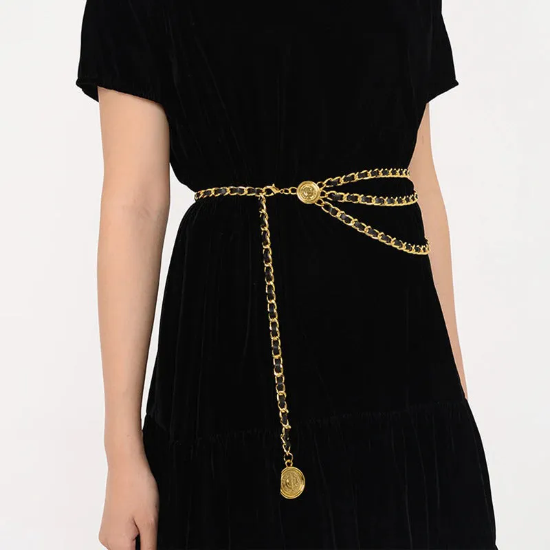 Classic Fashion Metal Tassel Waist Chain Belts