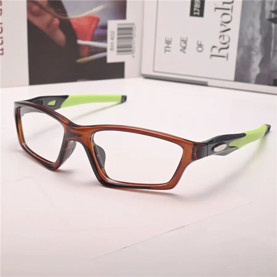 Cubojue Unisex Full Rim Square Tr 90 Titanium Sport Frame Reading Glasses