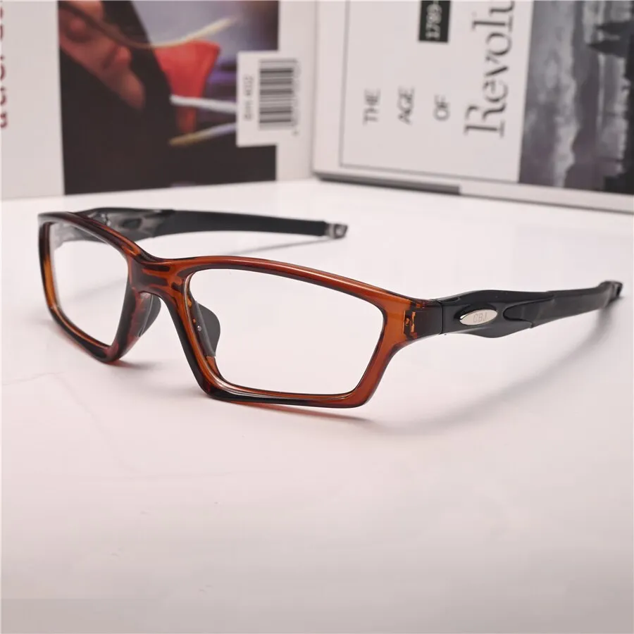 Cubojue Unisex Full Rim Square Tr 90 Titanium Sport Frame Reading Glasses