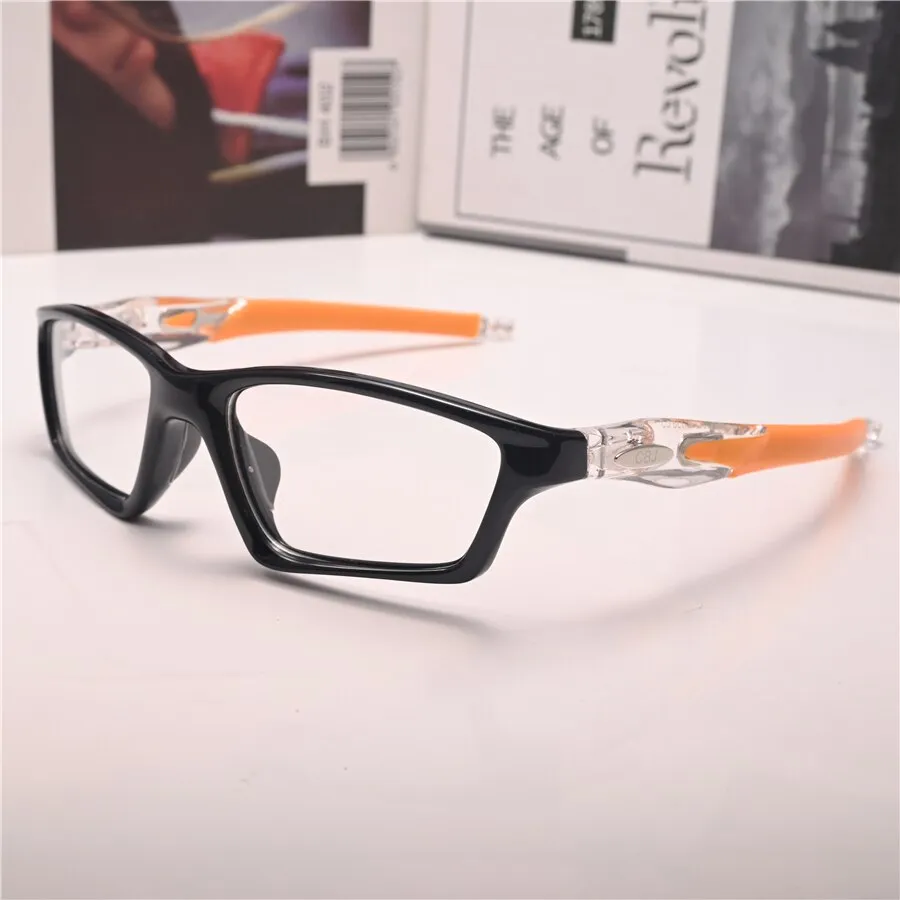 Cubojue Unisex Full Rim Square Tr 90 Titanium Sport Frame Reading Glasses