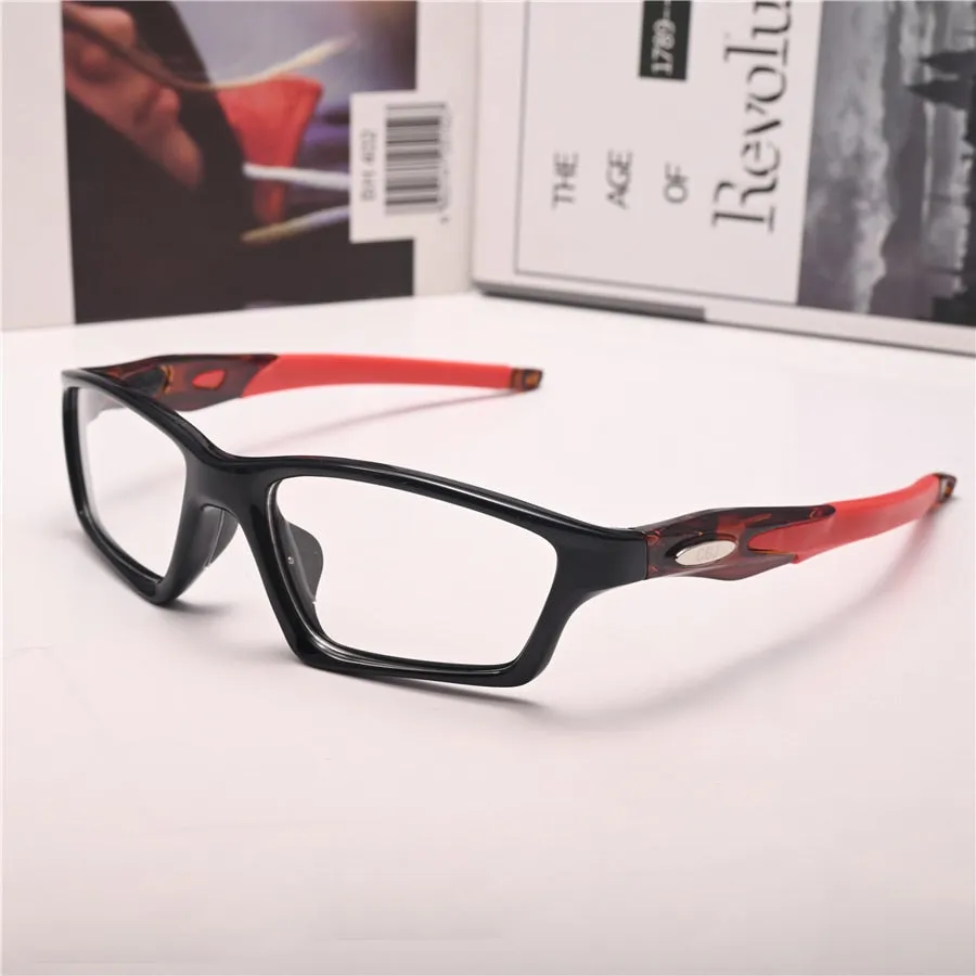 Cubojue Unisex Full Rim Square Tr 90 Titanium Sport Frame Reading Glasses