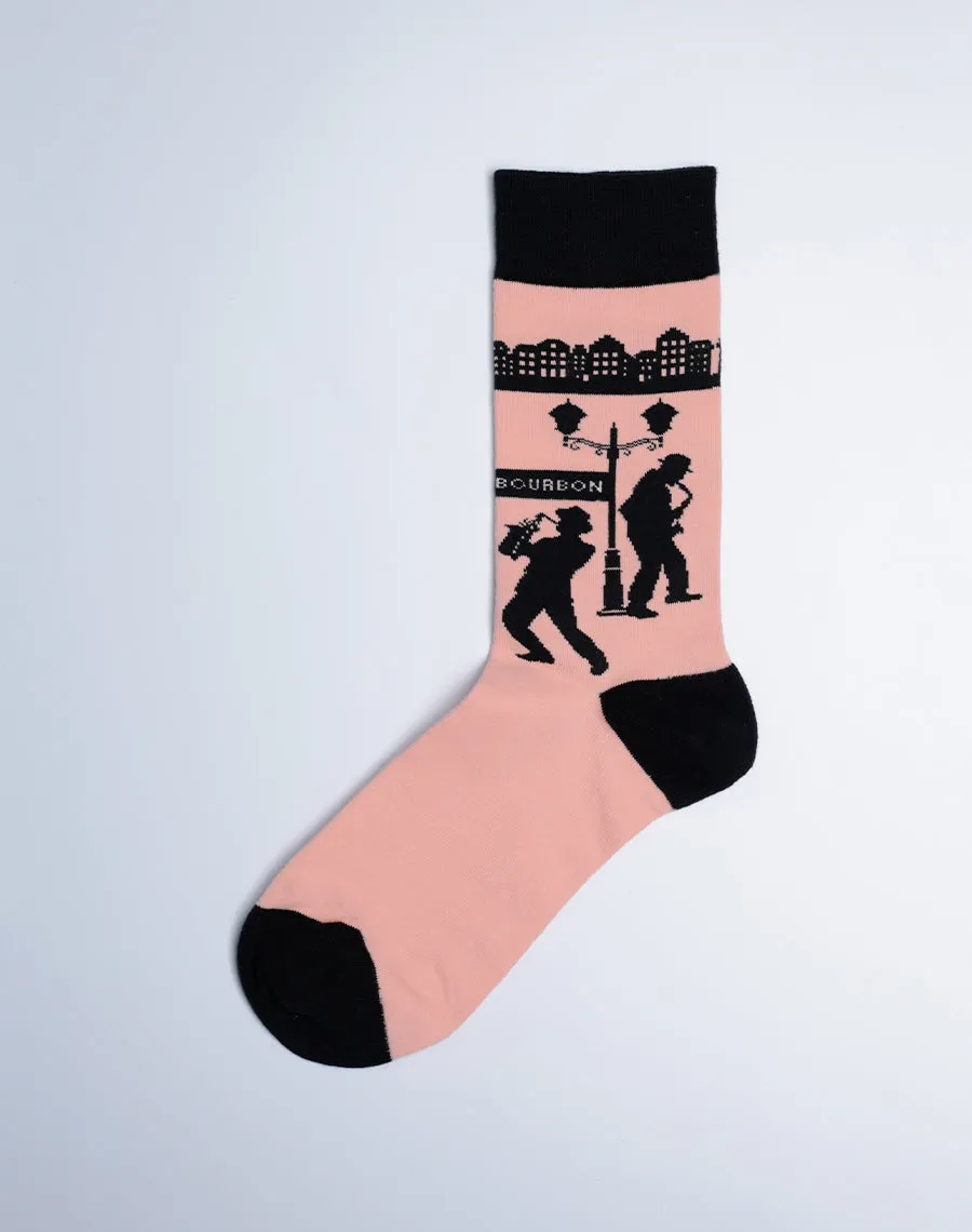 Family Bourbon Street Jazz Matching Crew Socks | 3-Pair Bundle