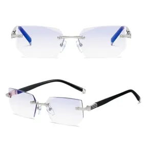 Fashion Anti-Blue Light Reading Glasses Trimming Frame Eye Protection Ultra Light Office Eyeglasses For Men Women Eyewear