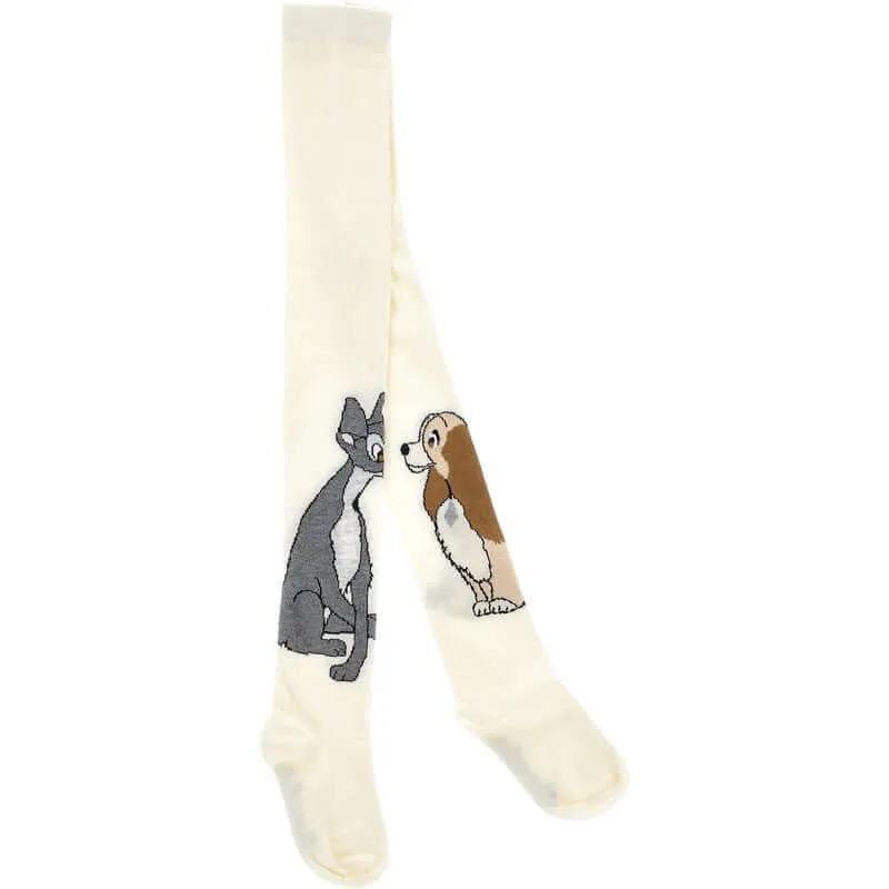 Girls Cream Lady & The Tramp Tights