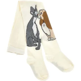 Girls Cream Lady & The Tramp Tights