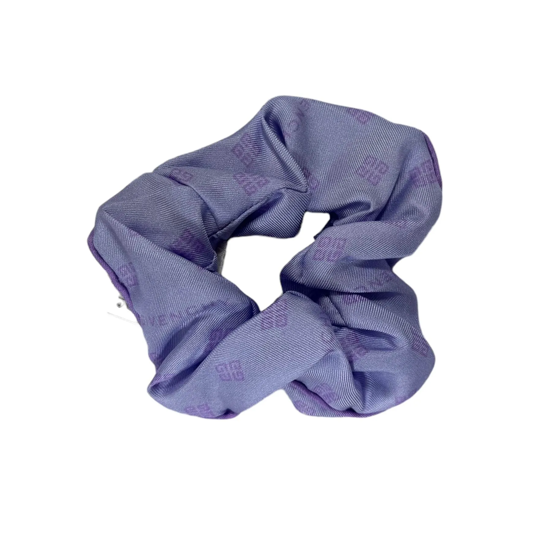 Givenchy Silk Hair Scrunchies 2 Pack Lilac White 4G Plumetis SALE