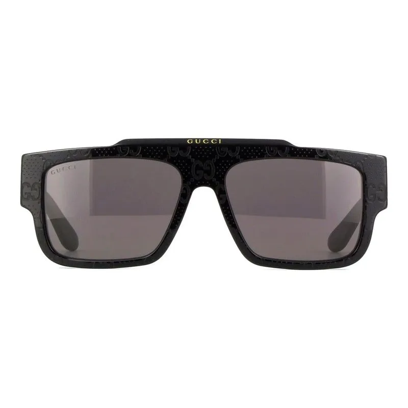 Gucci GG1460S Sunglasses, Black Embossed