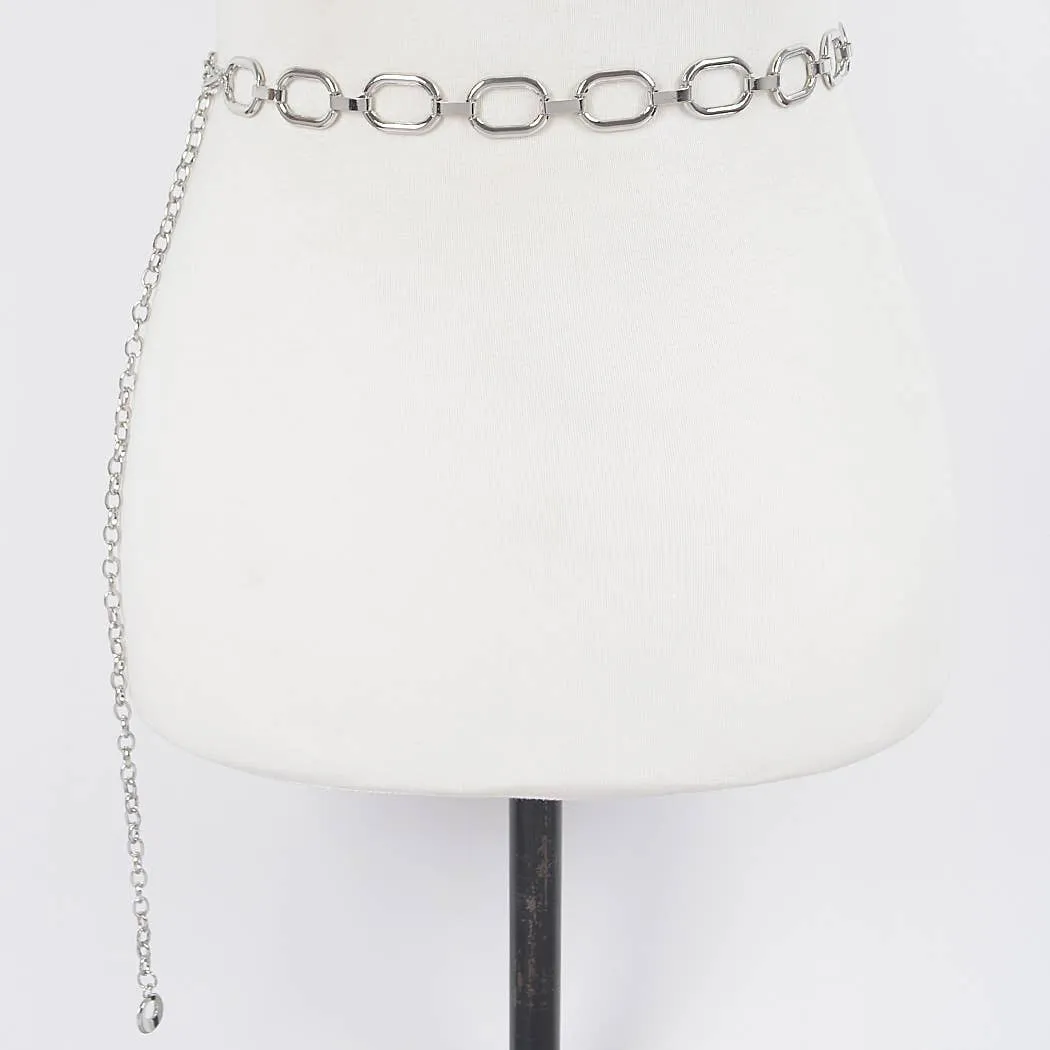 Hammered Ring Chain Belt