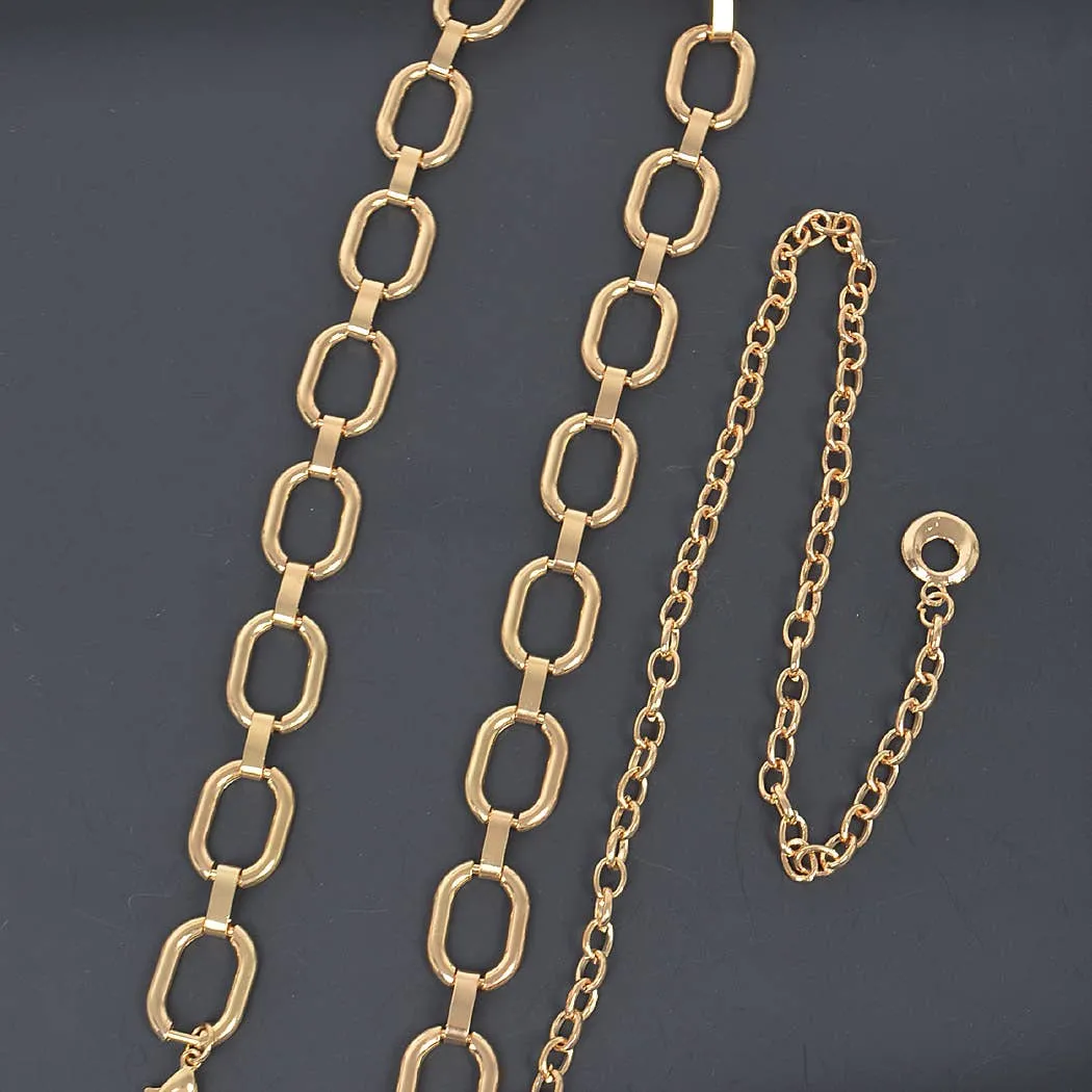 Hammered Ring Chain Belt