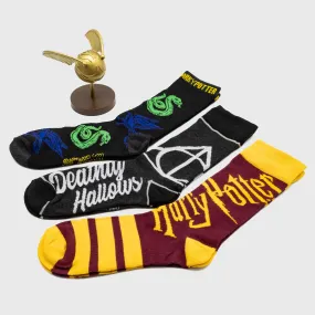 Harry Potter - Golden Snitch Figure Sock Bundle