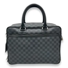 ICare Black Messenger in Damier Graphite, Silver hardware