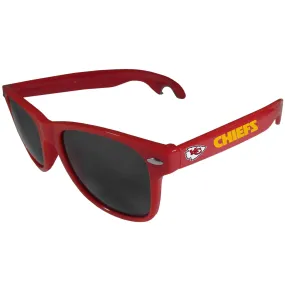 Kansas City Chiefs Beachfarer Bottle Opener Sunglasses, Red