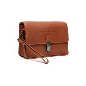 Leather Shoulder Bag Cognac Lucca