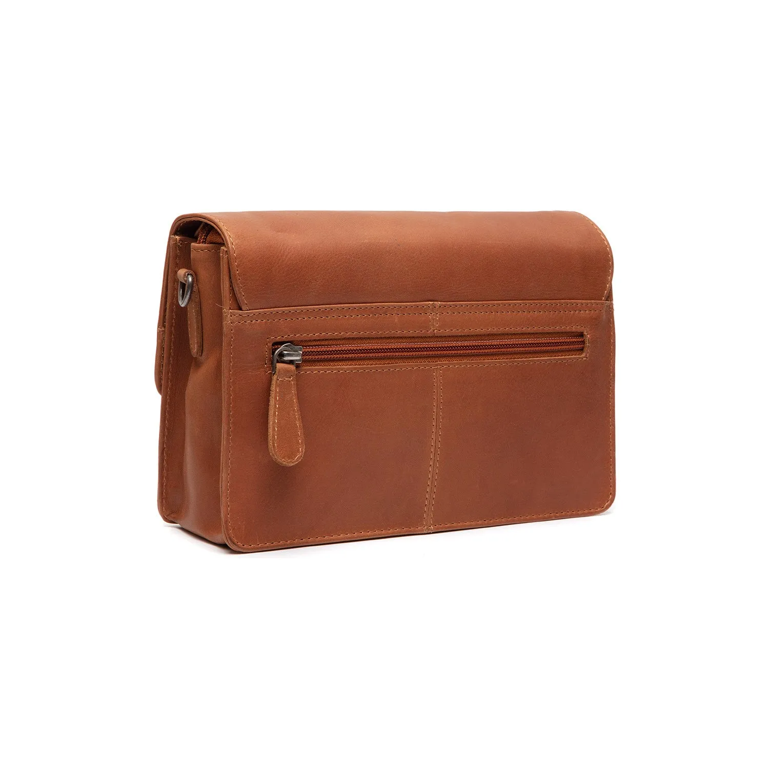 Leather Shoulder Bag Cognac Lucca