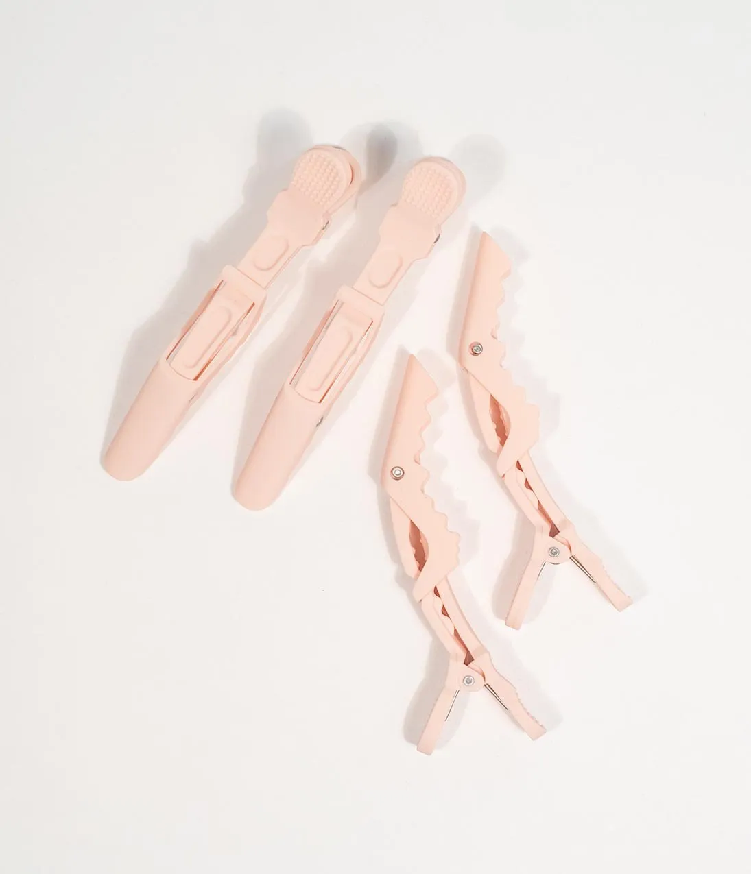 Light Pink Soft Touch Sectioning Clip Set