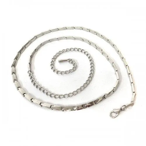 LIZZY - Womens Silver Metal Chain Belt - CLEARANCE