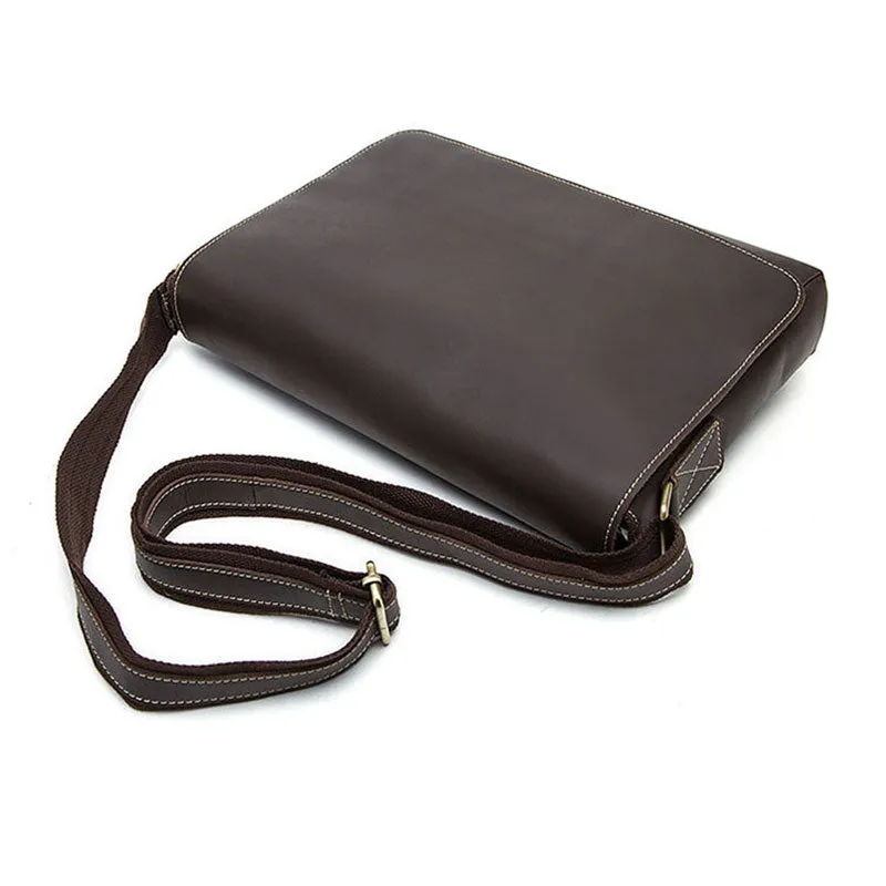 Men's Crazy Horse Leather Messenger Bag