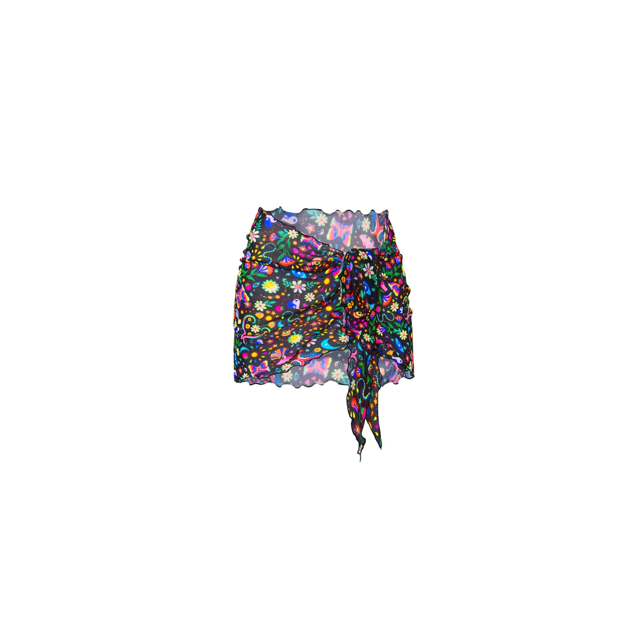 Mini Mesh Sarong - Midnight Drive