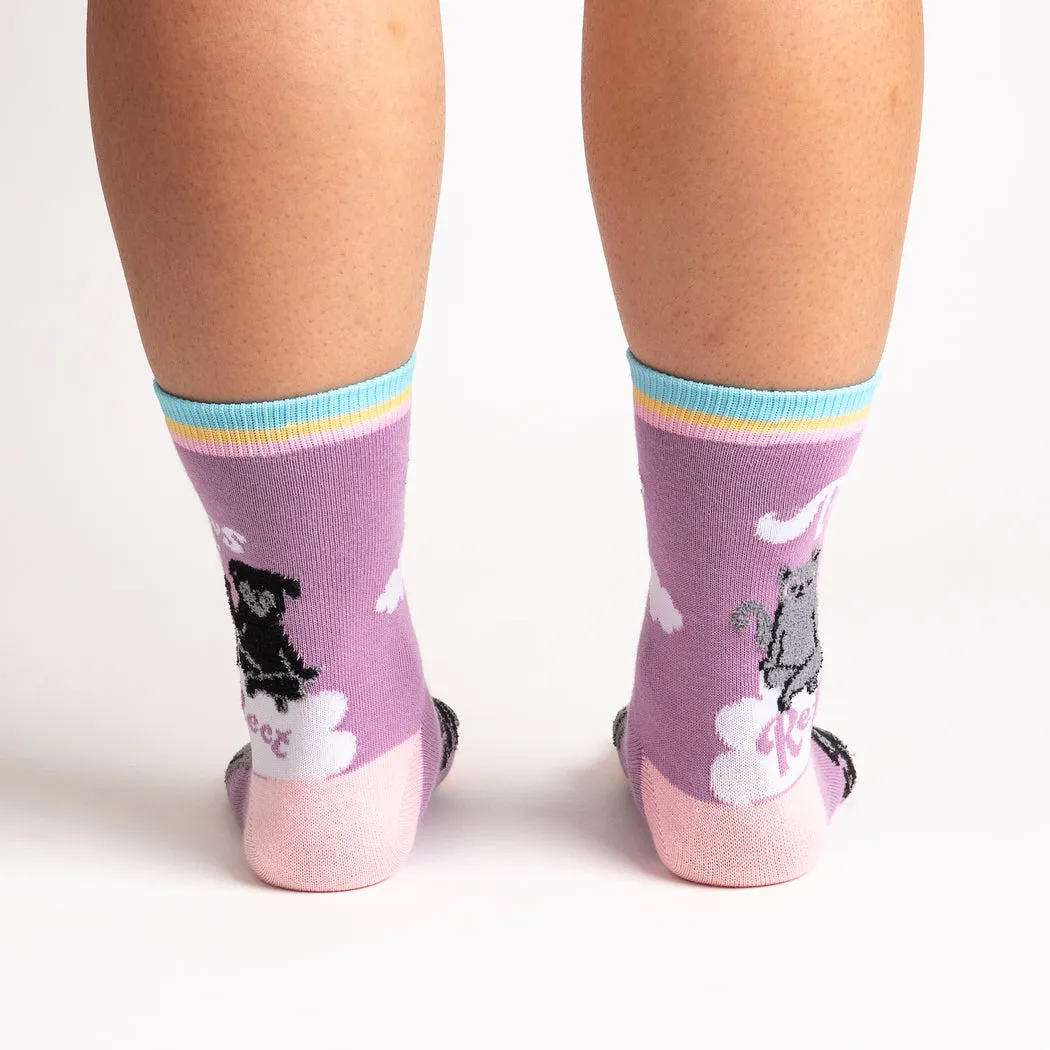 Paws   Reflect Women's Crew Socks