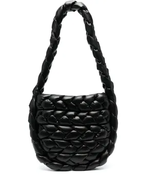 PERNILLE BRAIDED MESSENGER BAG BLK