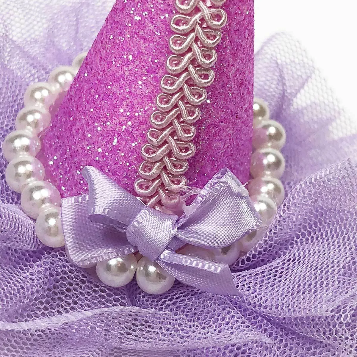 Pretty Party Hat Clip-On in Lavender