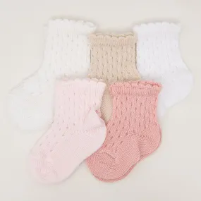 Scallop Edge Crochet Sock