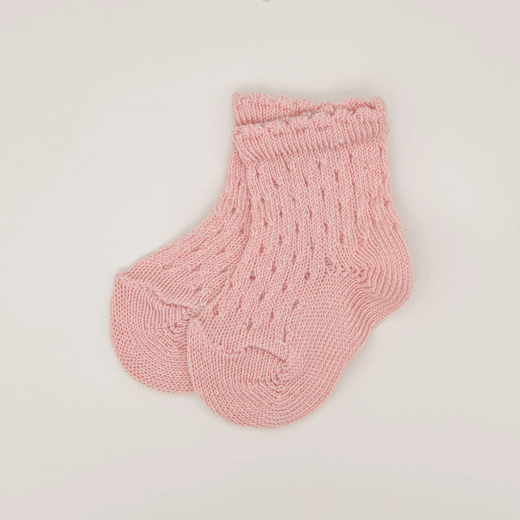 Scallop Edge Crochet Sock