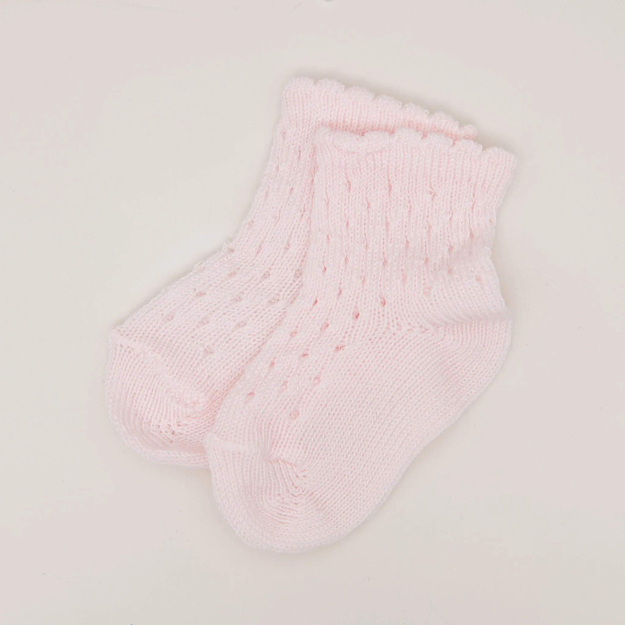 Scallop Edge Crochet Sock