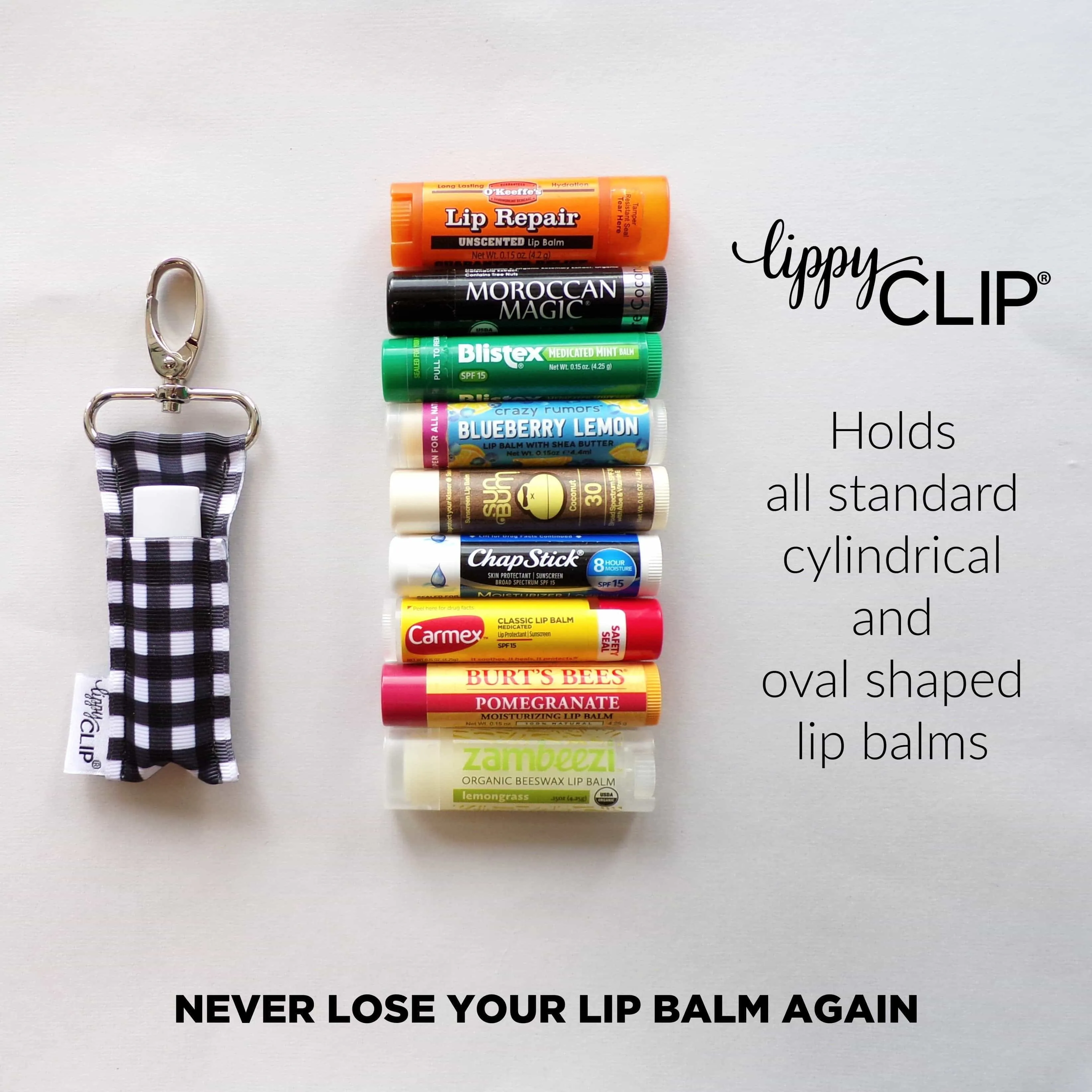 Squeeze the Day LippyClip® Lip Balm Holder for Chapstick