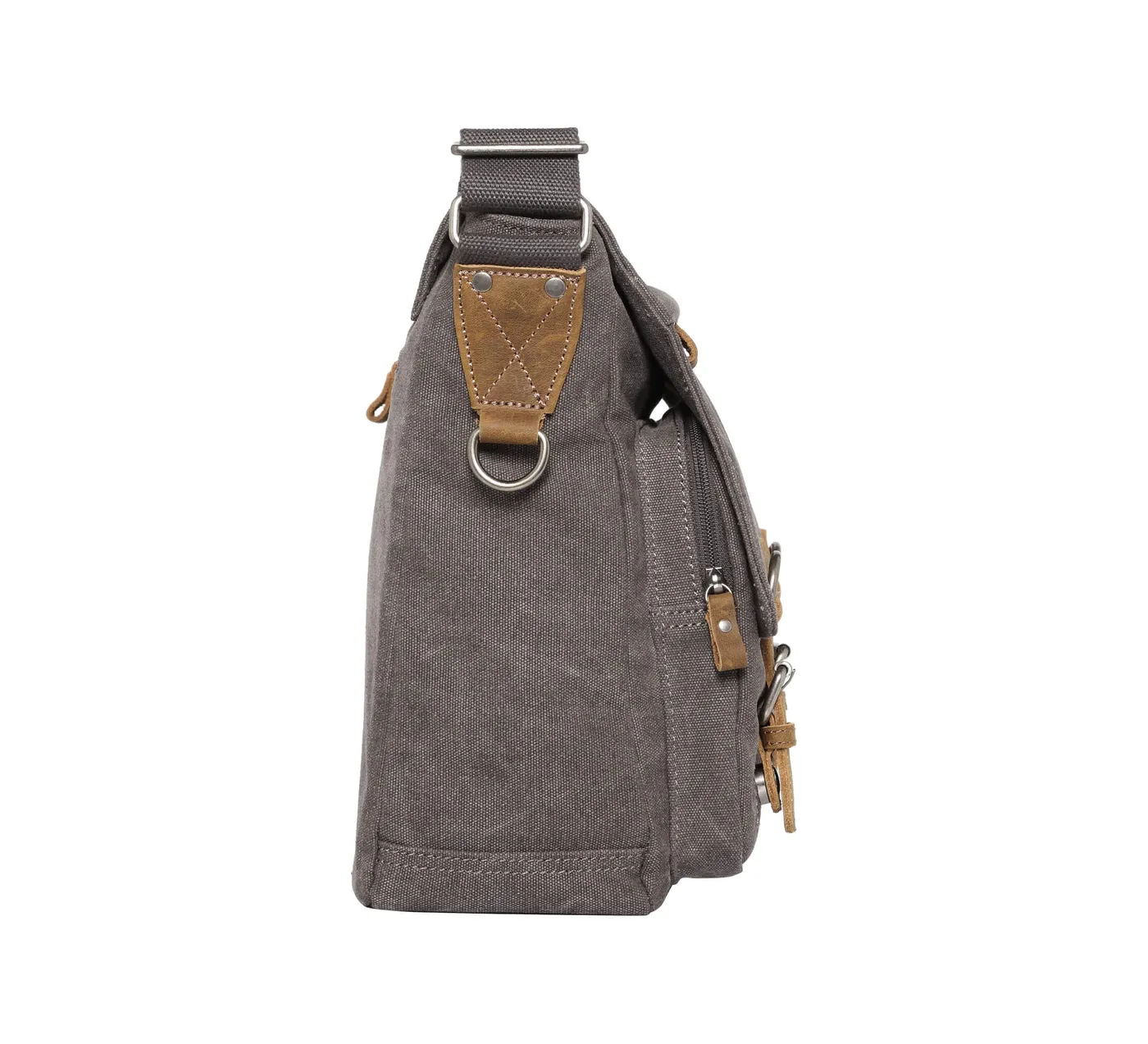 Troop London Classic Charcoal Canvas Flight Bag