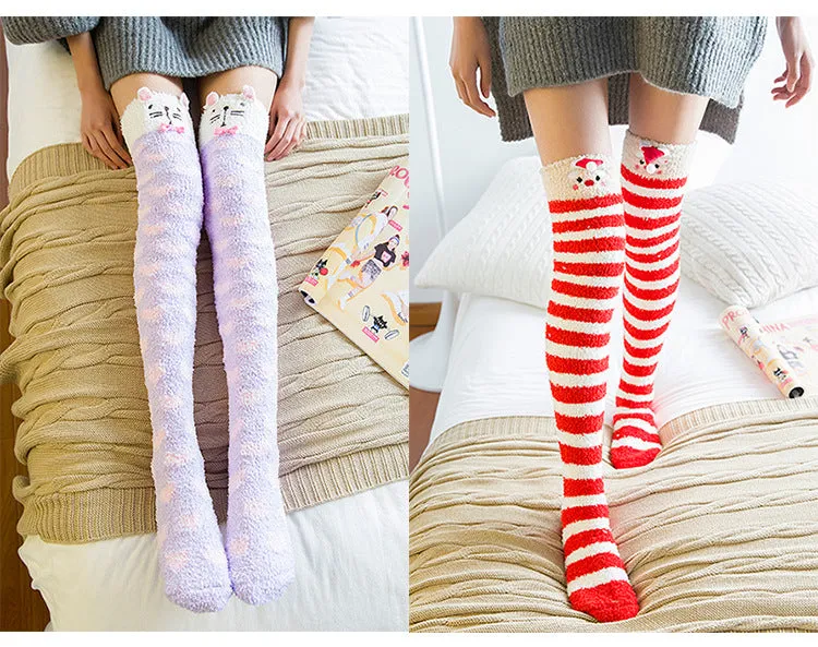 VenusFox Japanese Mori Girl Animal Cute Knee Socks