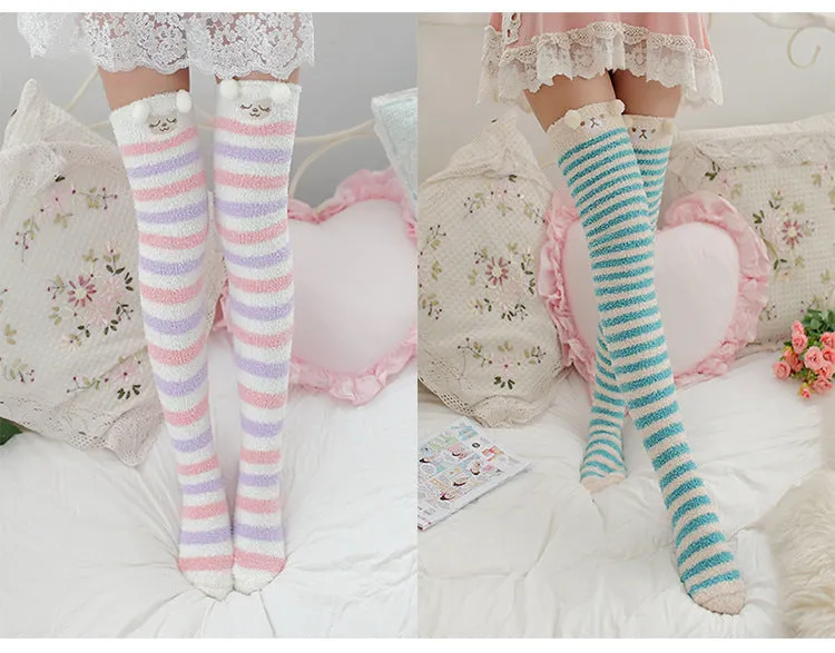 VenusFox Japanese Mori Girl Animal Cute Knee Socks