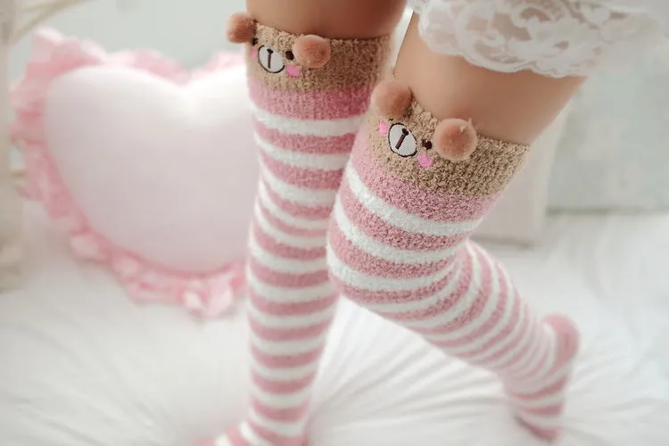 VenusFox Japanese Mori Girl Animal Cute Knee Socks